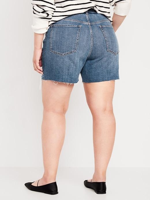 High-Waisted OG Jean Cut-Off Shorts -- 5-inch inseam Product Image