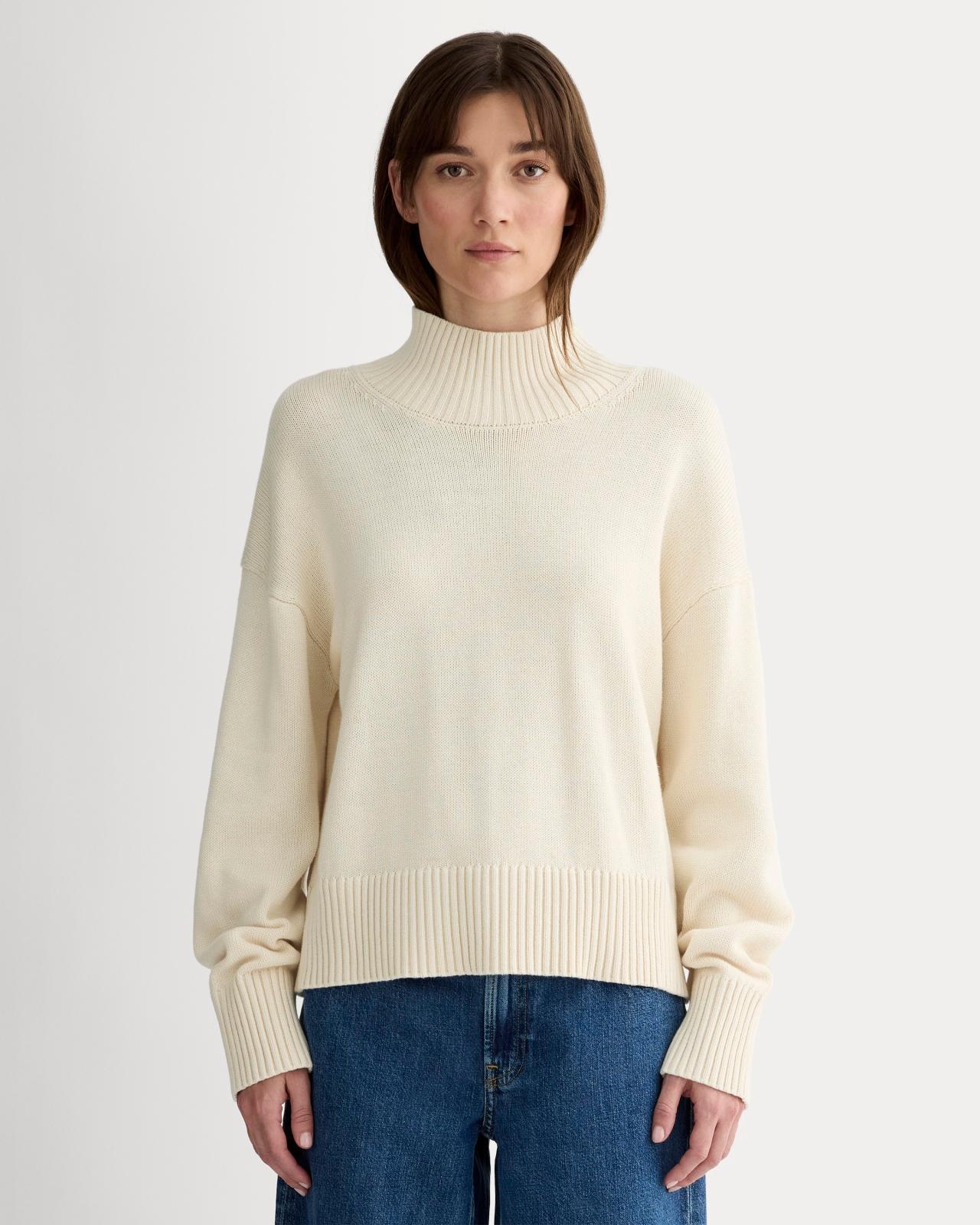 The Boxy Turtleneck in Everyday Cotton Product Image