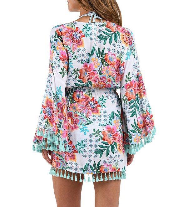 La Blanca Riviera Resort Tie Front Kimono Swim Cover-Up Product Image