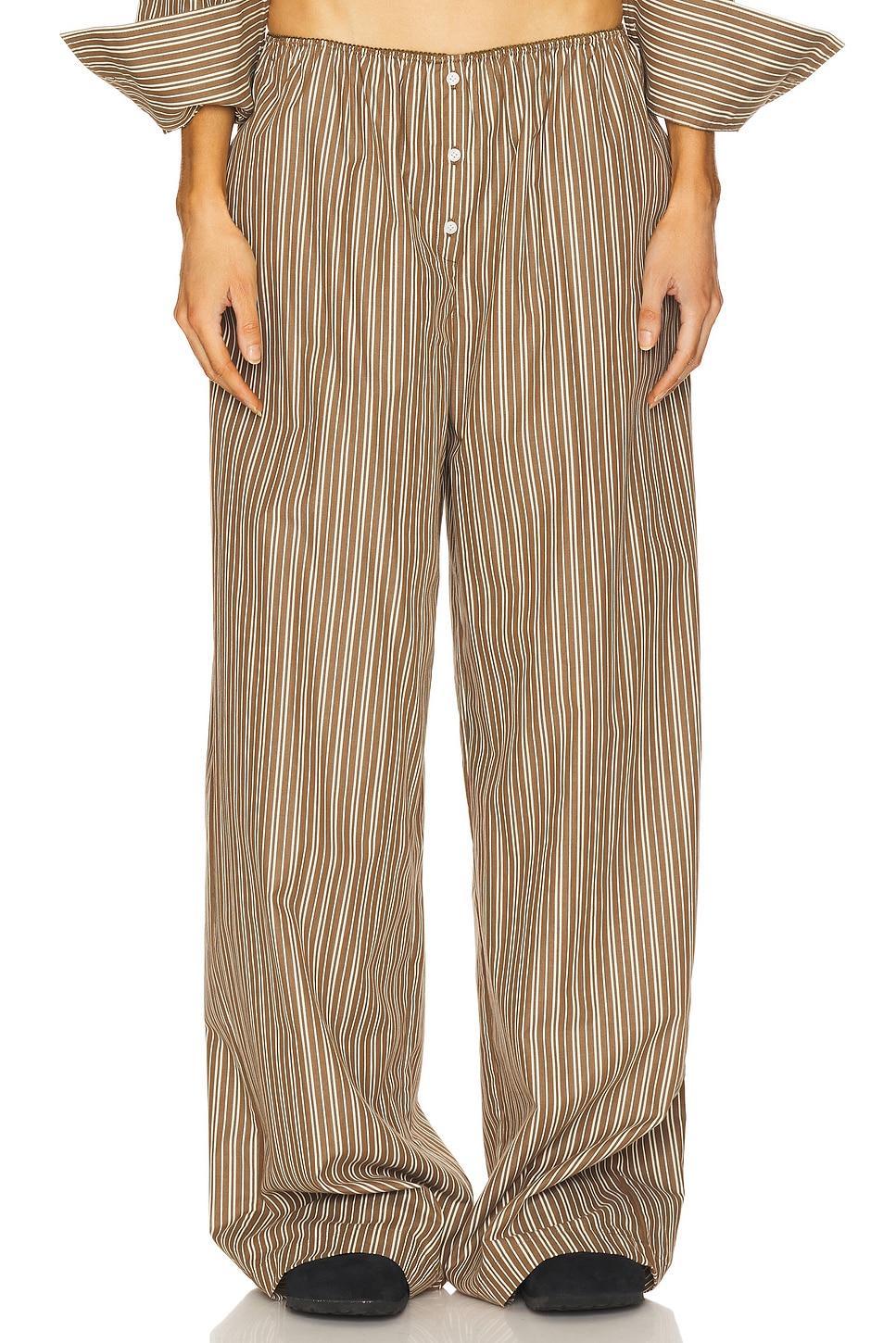Pinstripe Poplin House Pants Helsa Product Image