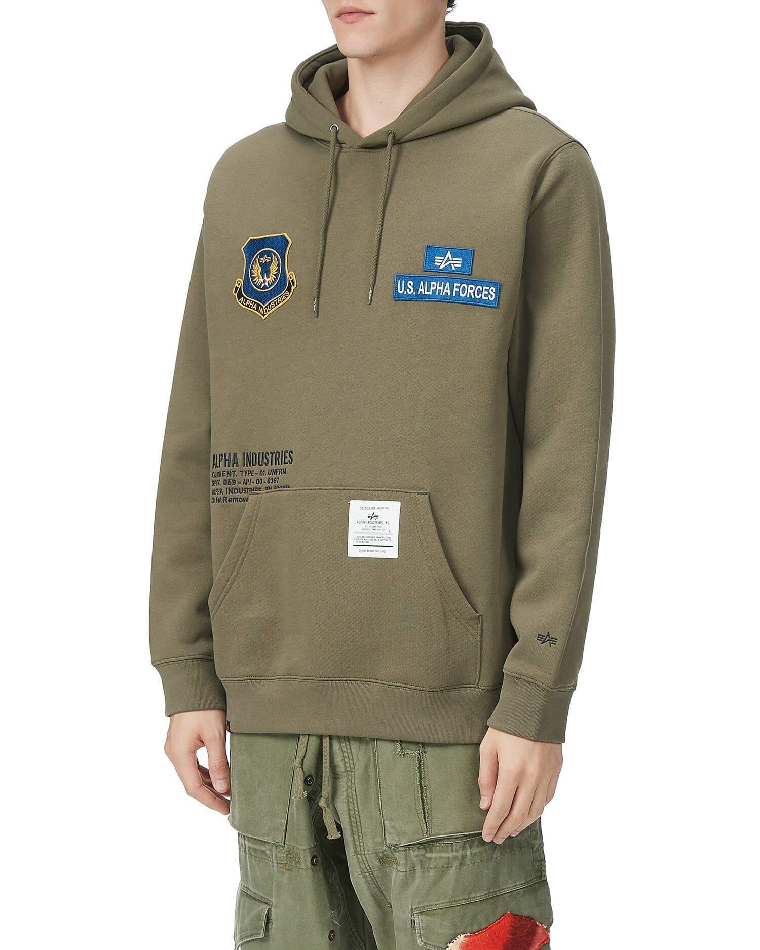 U.S. ALPHA FORCES BADGE HOODIE Male Product Image