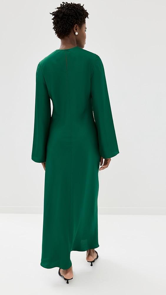 Róhe Minimal Wide Sleeved Silk Dress | Shopbop Product Image