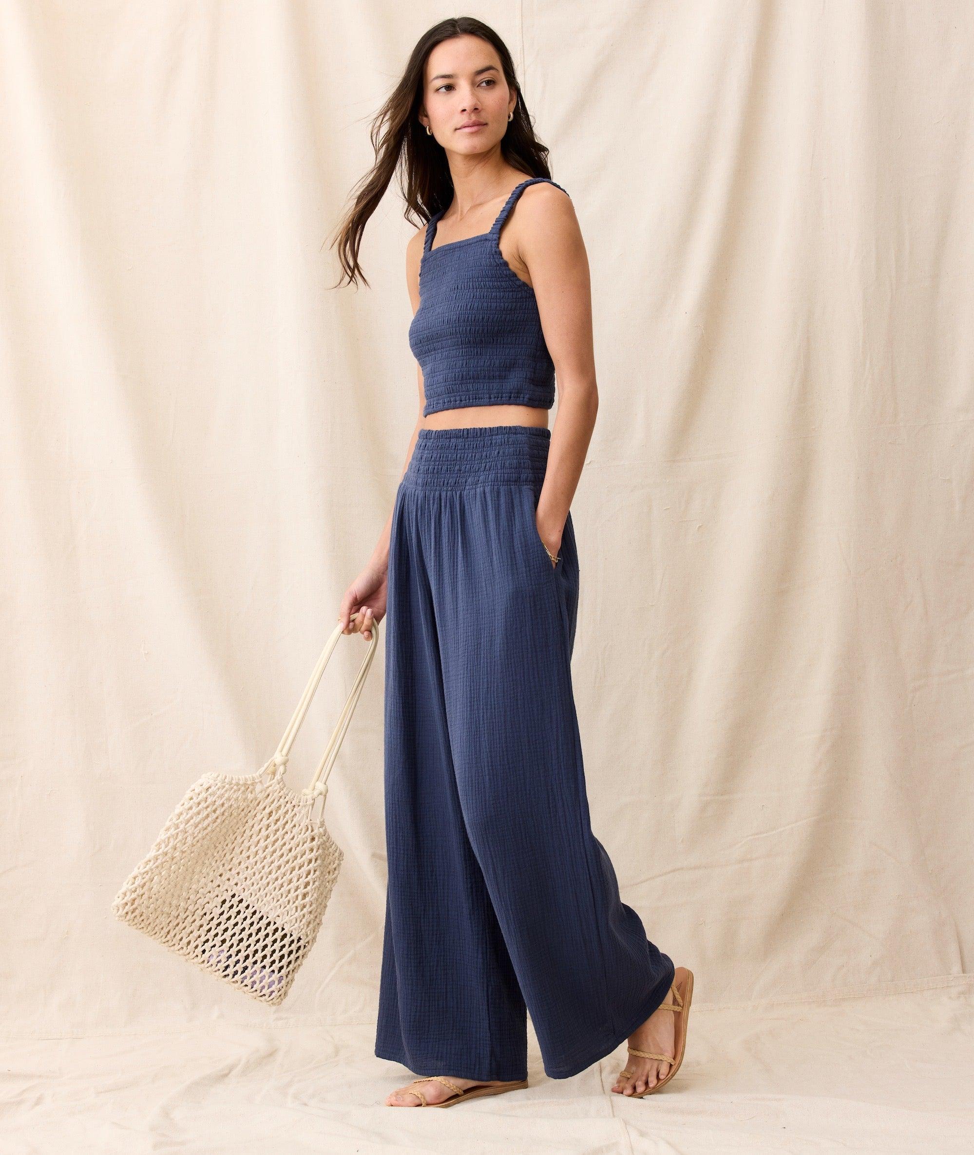 Sophia Double Cloth Palazzo Pant Product Image