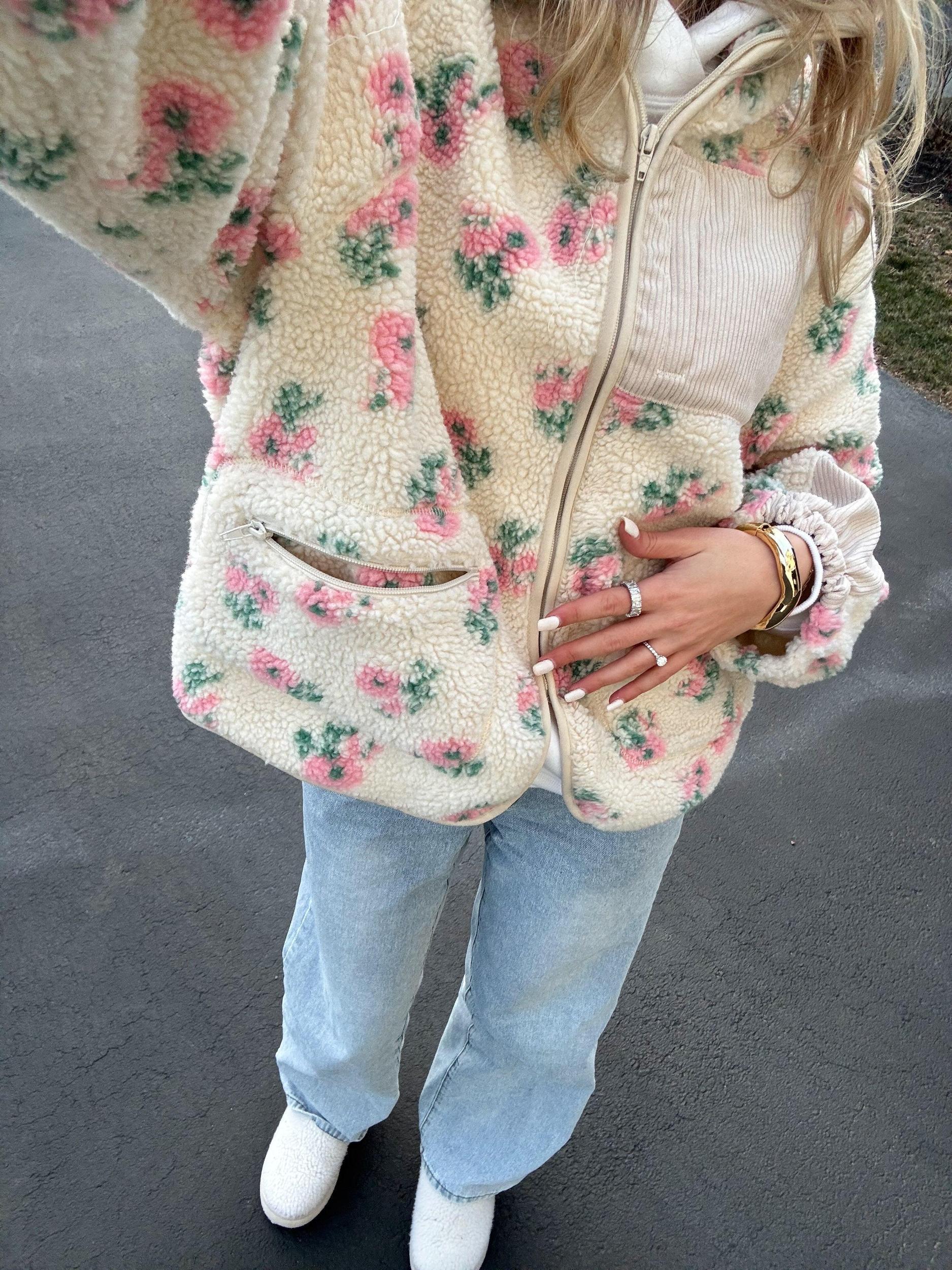 Cornelia Street Floral Sherpa Jacket Product Image