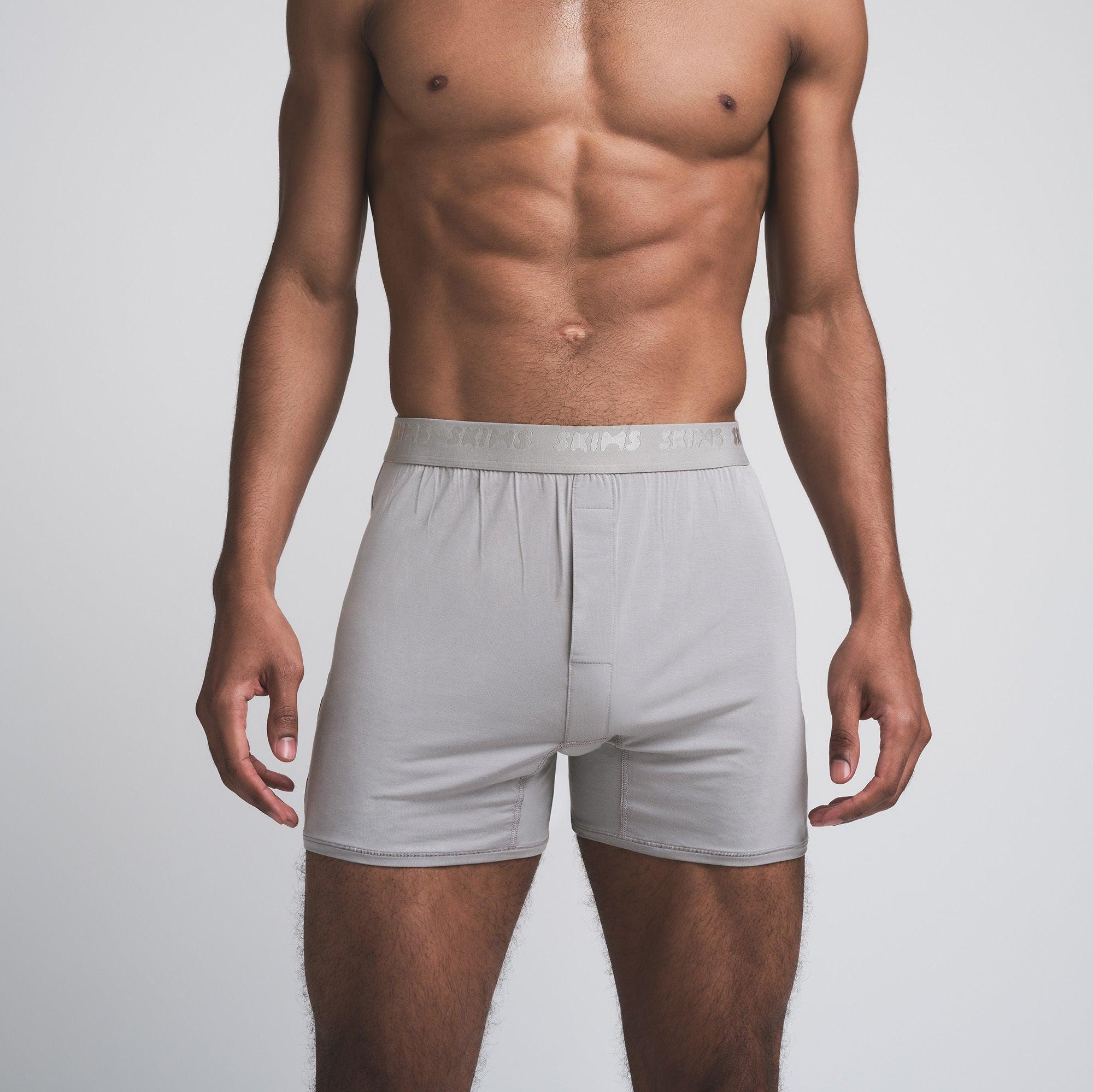 SKIMS STRETCH MENS KNIT BOXER 3-PACK | INDIGO MULTI Product Image