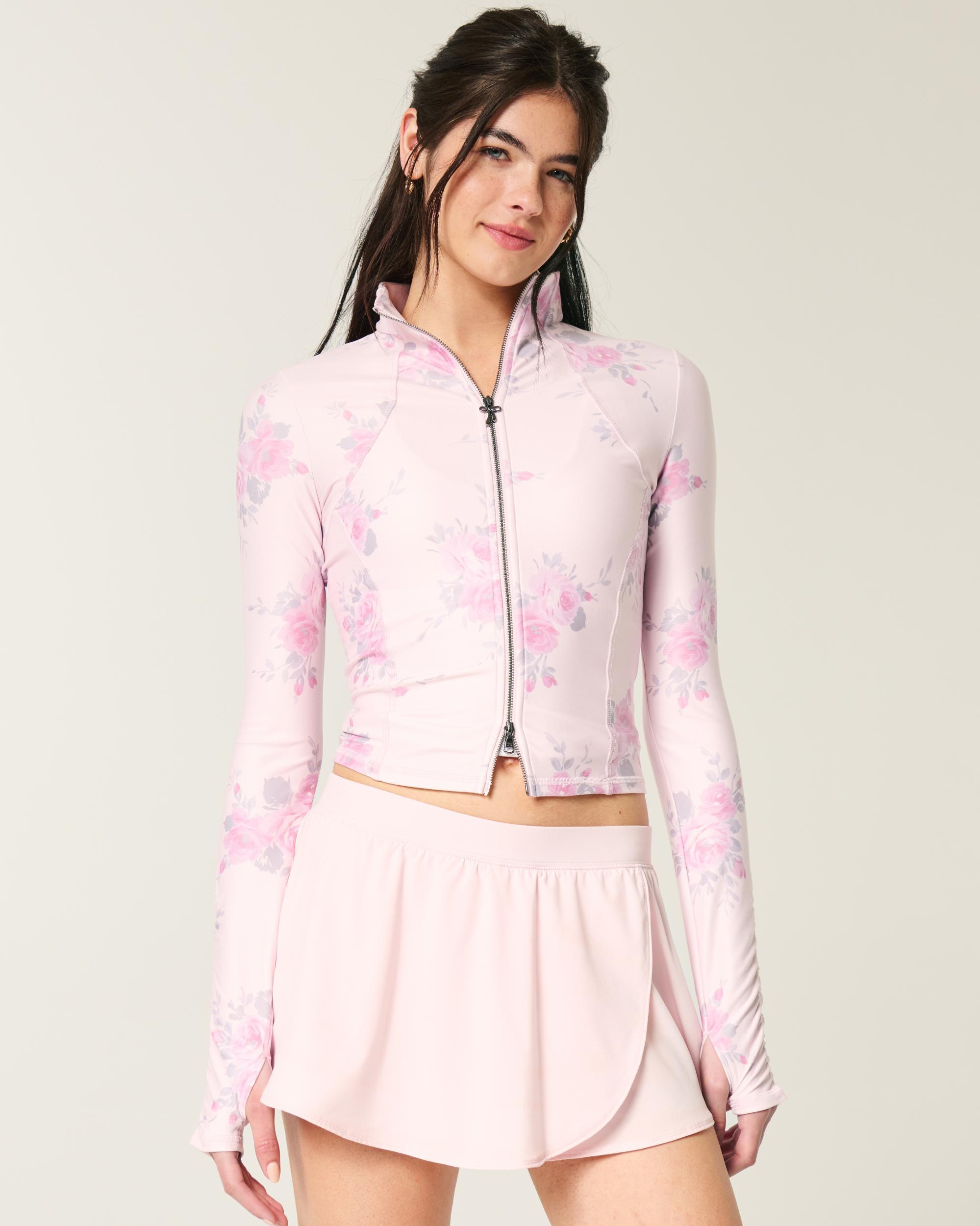 Gilly Hicks Active Recharge Bow Double Zip Jacket Product Image