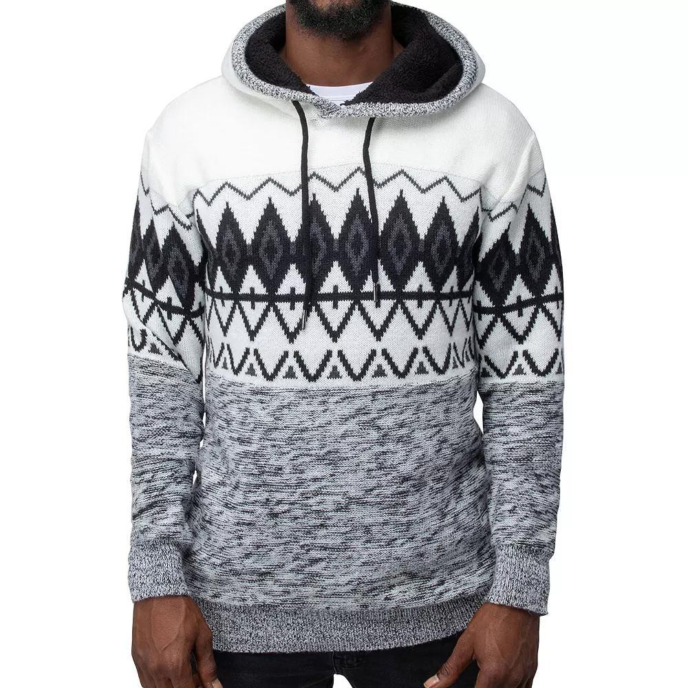 Men's Xray Colorblock Hooded Sweater, Size: 3XL, Black Product Image
