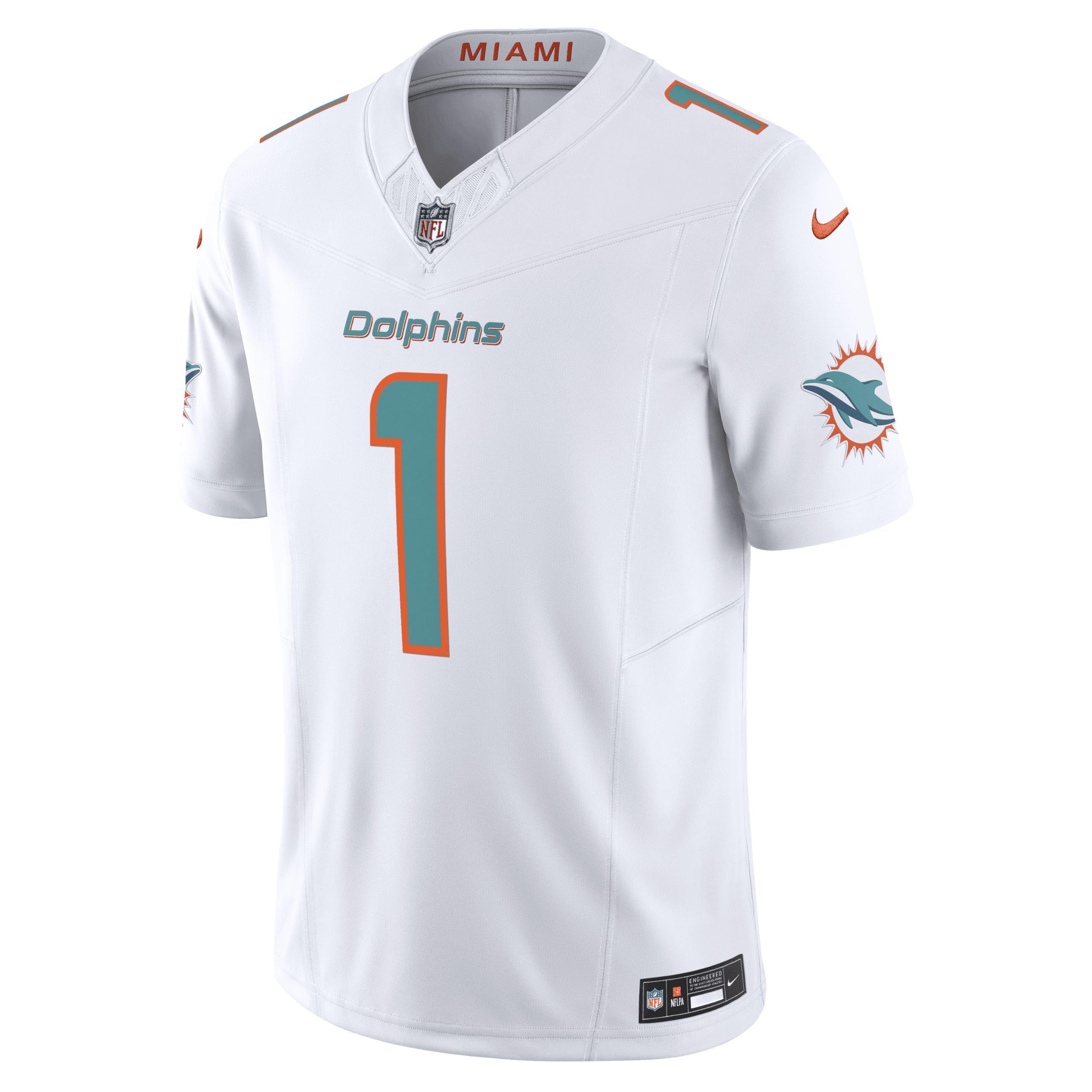 Men's Nike Tua Tagovailoa White Miami Dolphins Vapor F.U.S.E. Limited Jersey, Size: XL Product Image