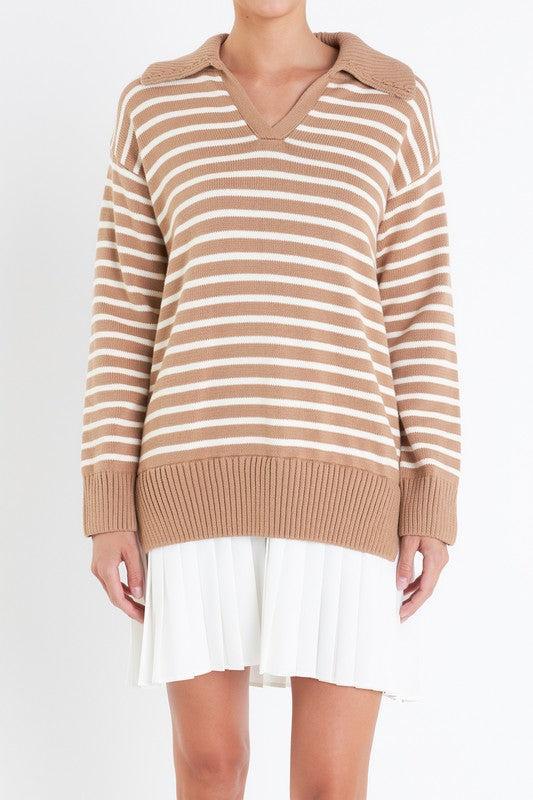 Tenny Pleated Sweater Dress Product Image