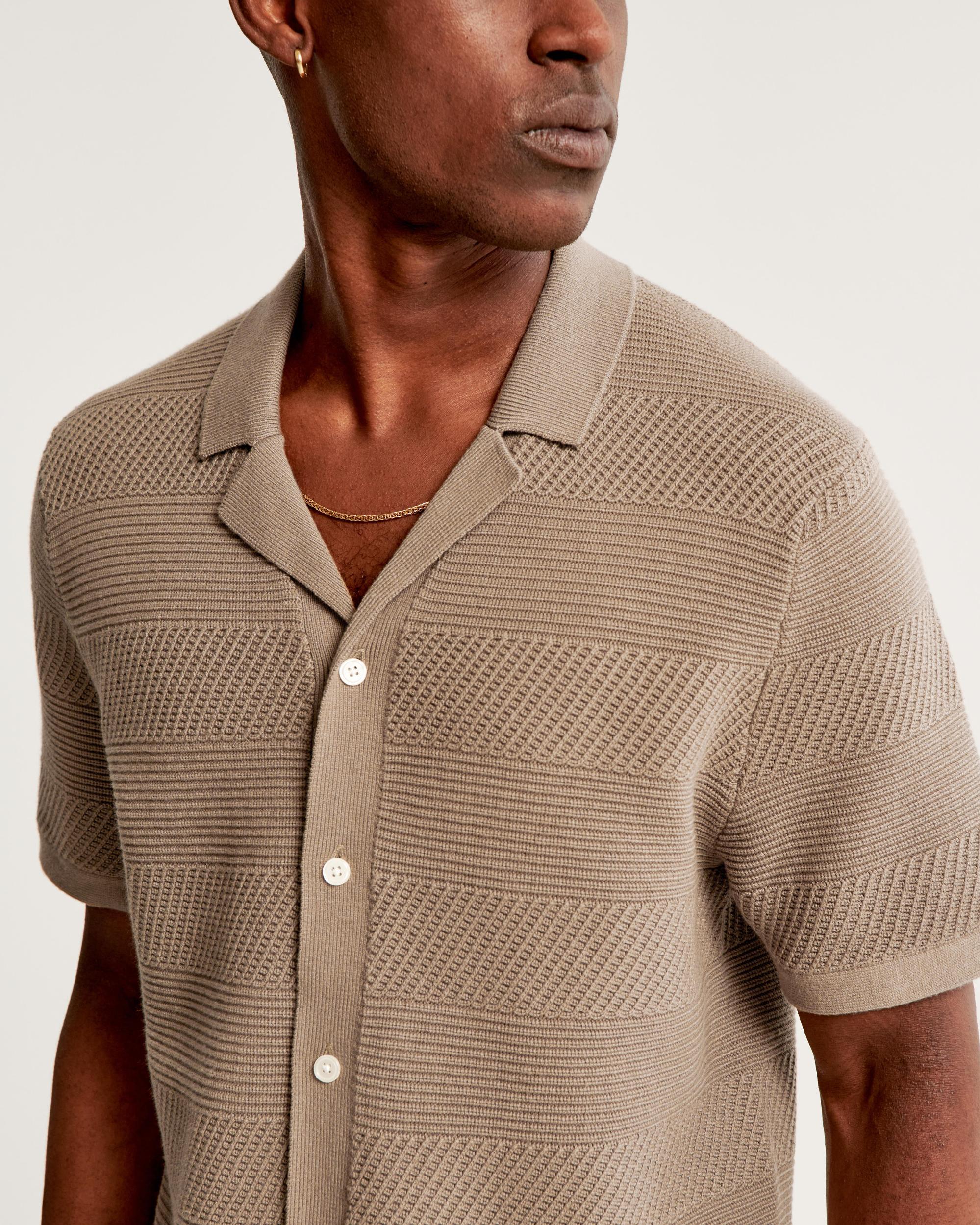 Stitch Button-Through Sweater Polo Product Image