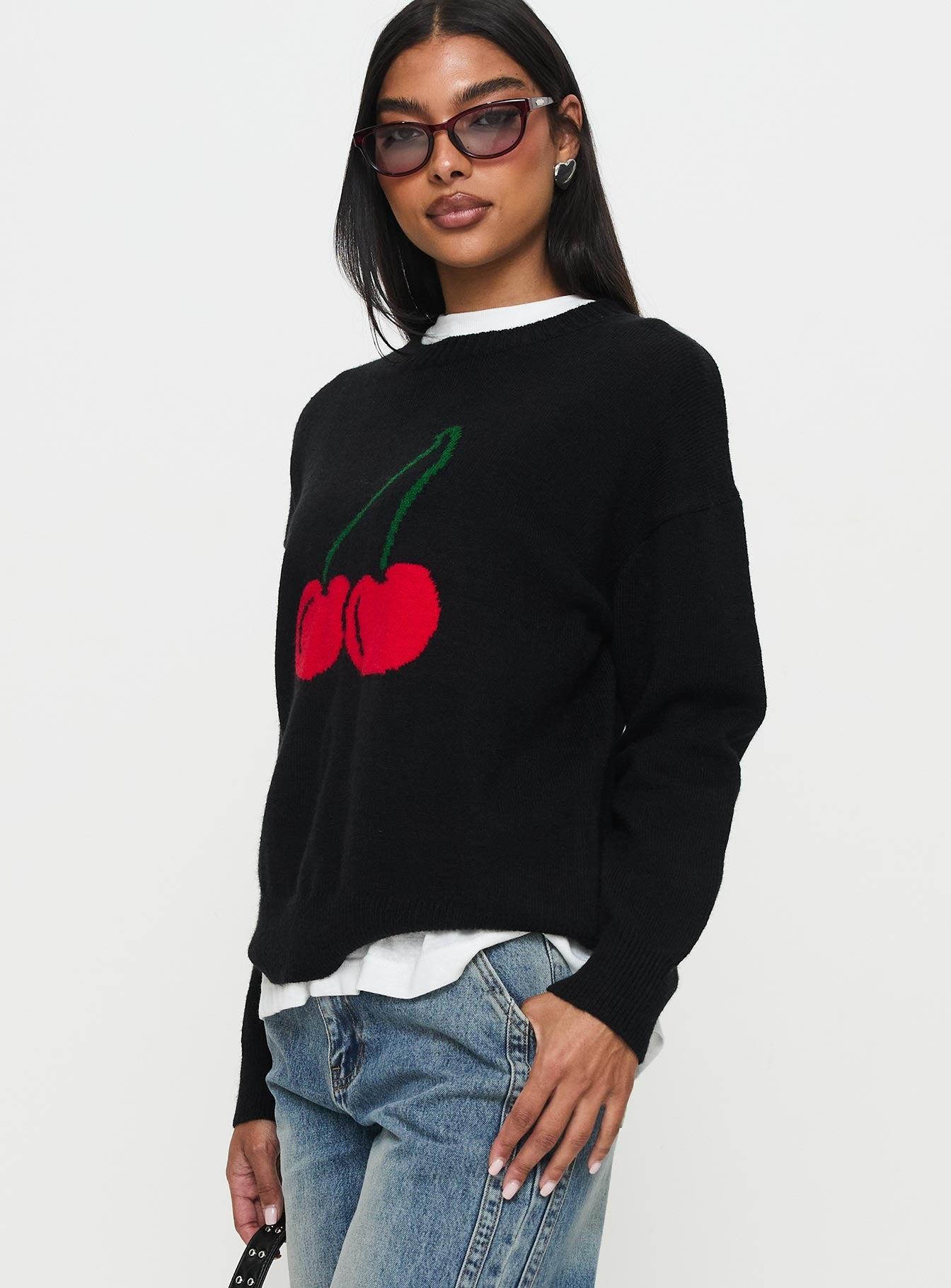 My Dear Knit Sweater Black Product Image