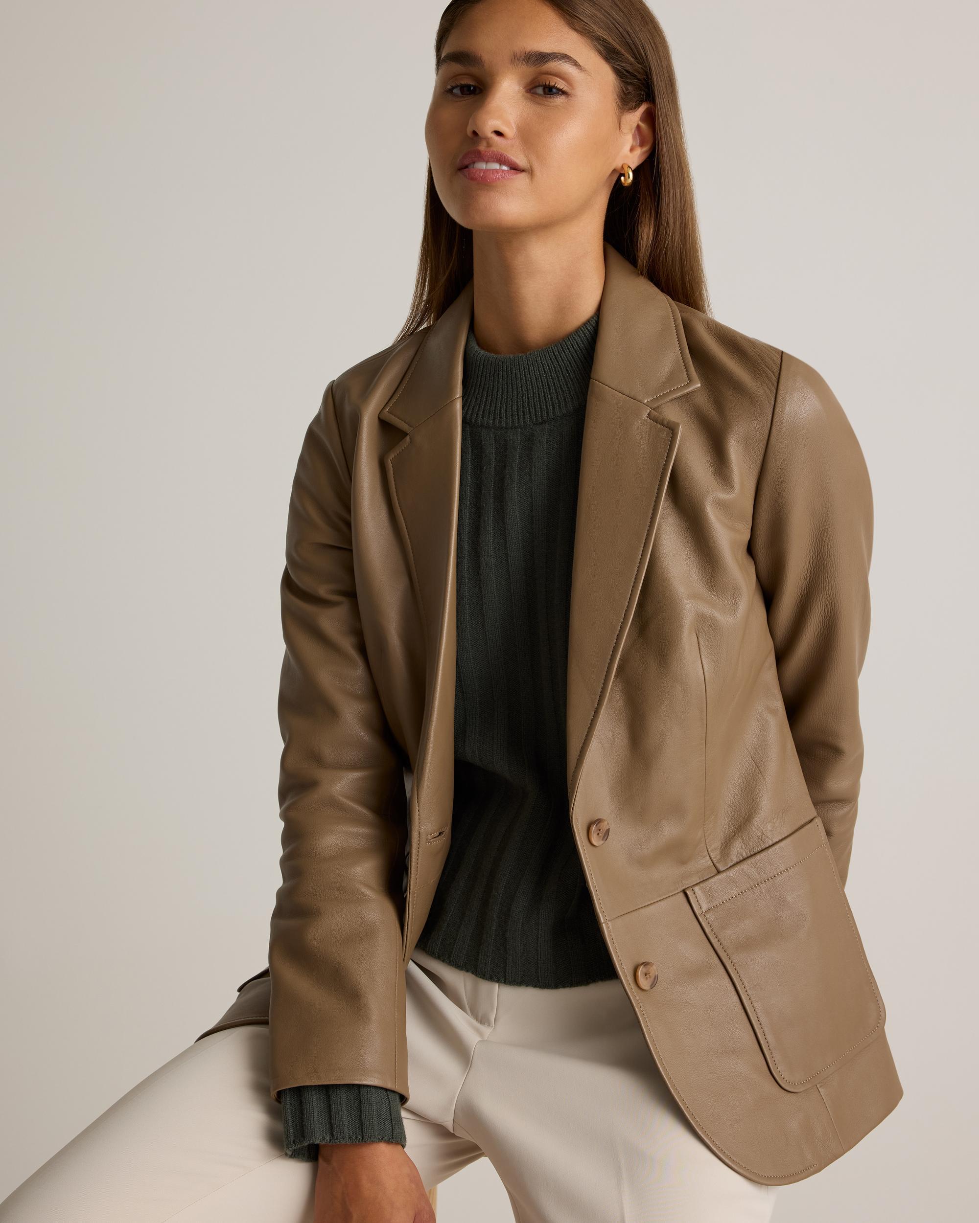 Quince | Women's Blazer Leather Product Image