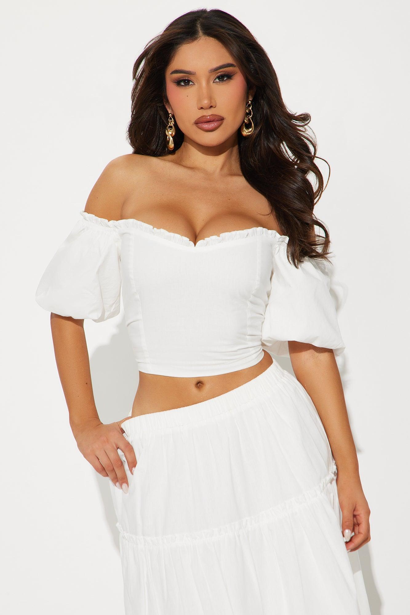 Melissa Maxi Skirt Set - White Product Image