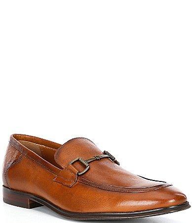Steve Madden Mens Aahron Leather Bit Embellishment Dress Slip On Loafers Product Image