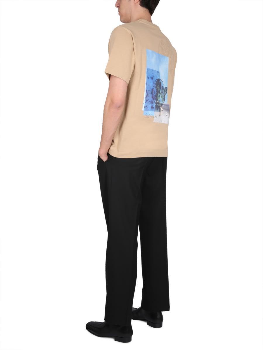 SUNFLOWER Man T-shirt Sand Size L Organic Cotton In Beige Product Image