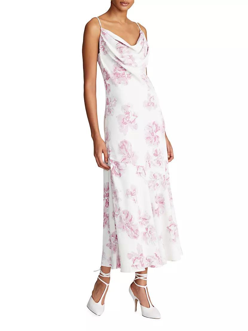 Sonny Floral Crepe Midi-Dress Product Image