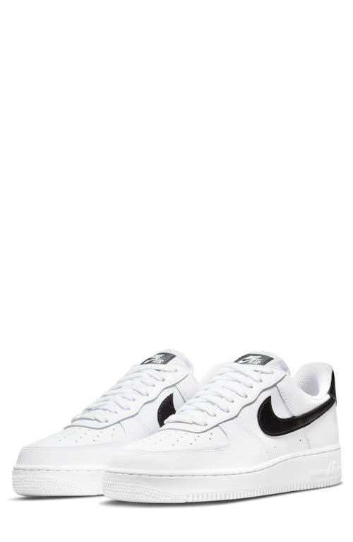 Nike Womens Air Force 1 07 LE Low - Shoes White/Lime Blast Product Image