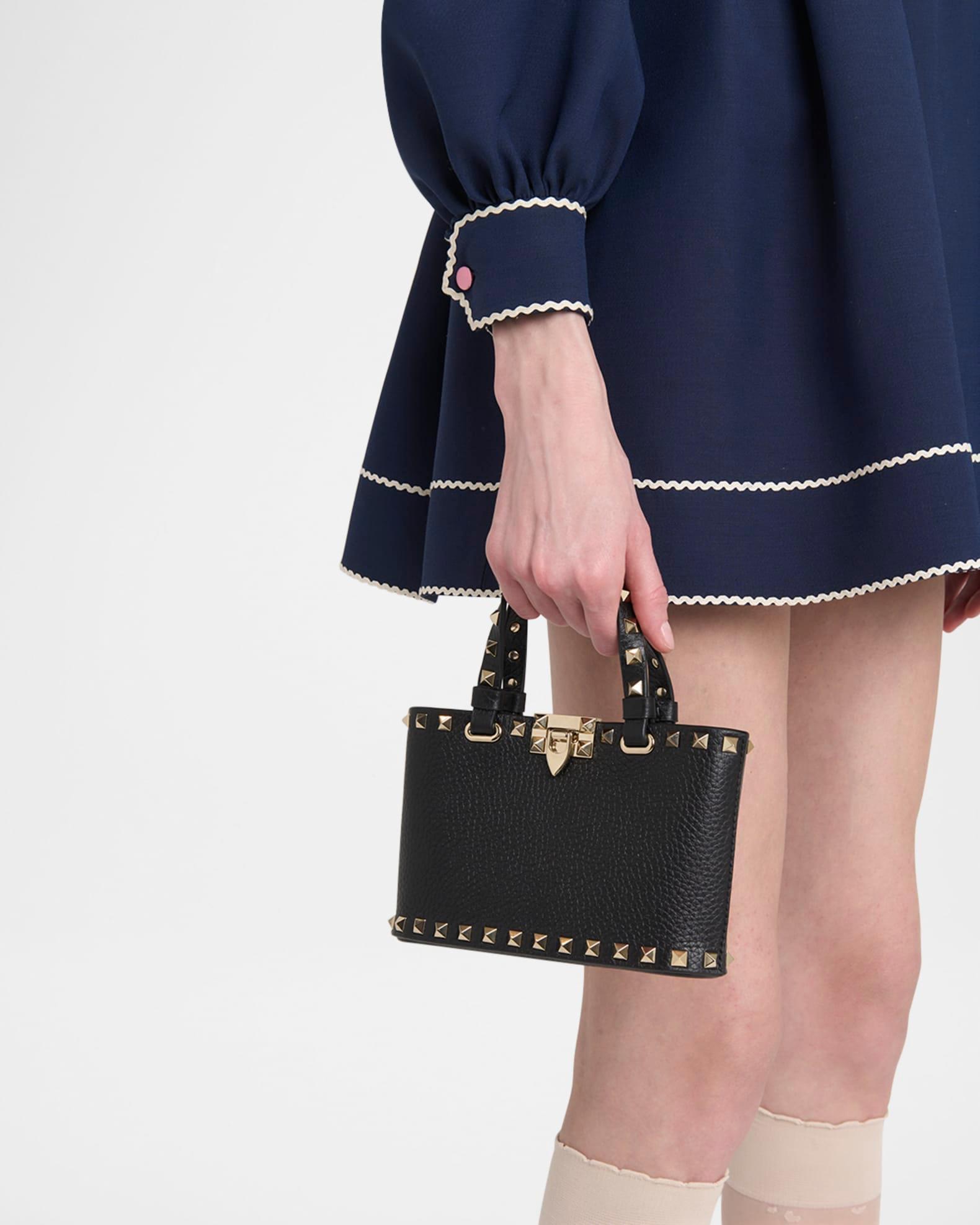 Mini Rockstud Leather Tote Bag Product Image