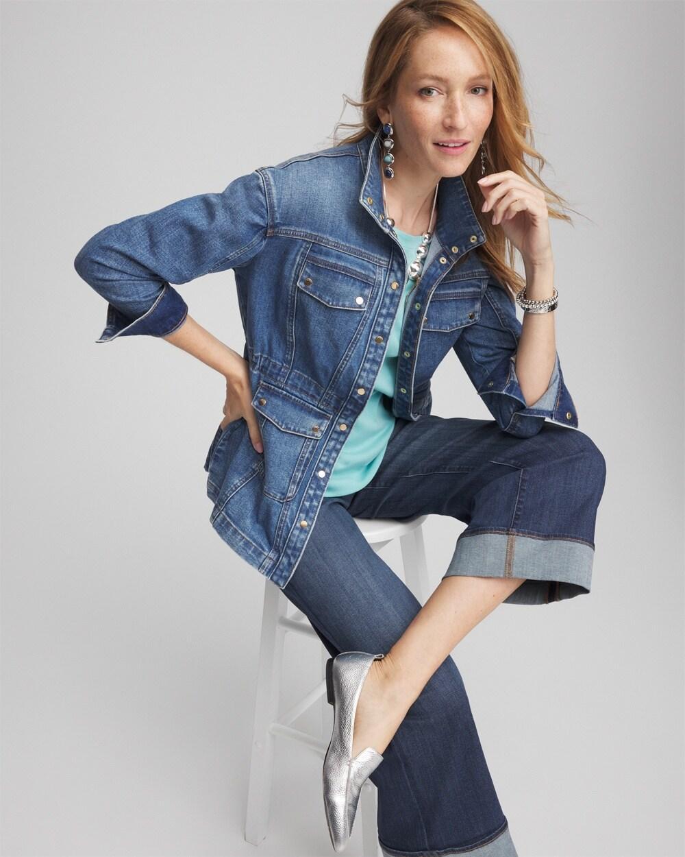 Denim Utility Jacket Product Image