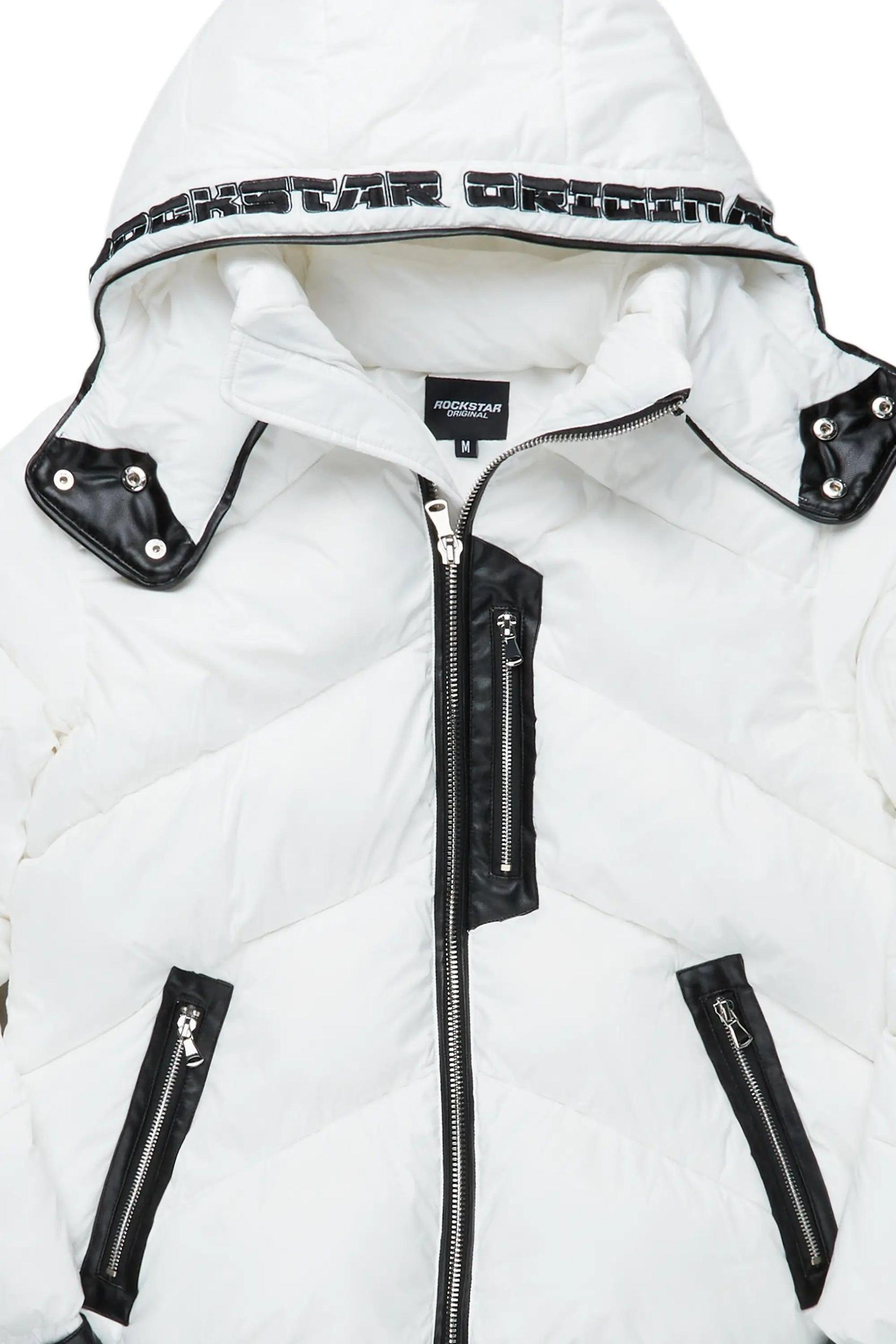 Ransom White Puffer Jacket Male Product Image