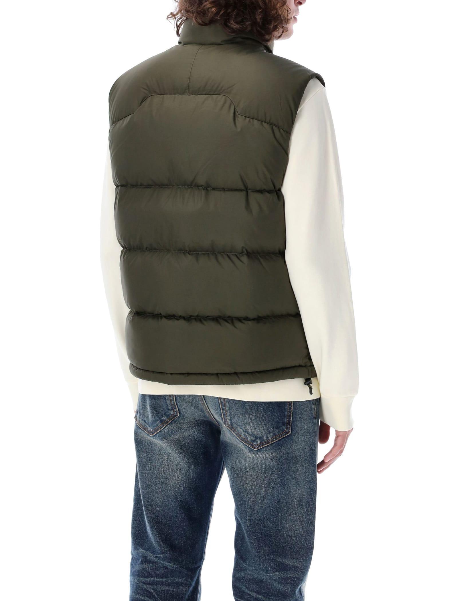 Puffer Vest In Olive Product Image