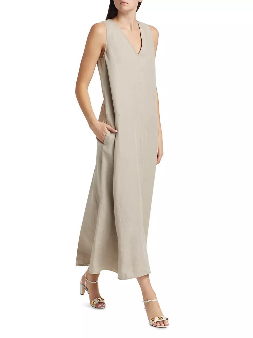 Simeone Linen Maxi Dress Product Image