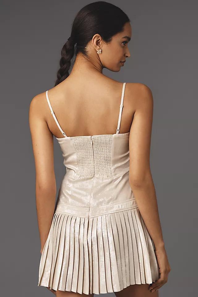 Mare Mare Sleeveless Drop-Waist Pleated Mini Dress Product Image
