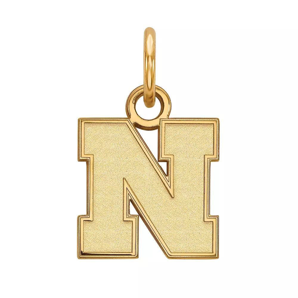 LogoArt 14K Gold Over Silver Nebraska Cornhuskers Pendant, Women's, Size: 15 mm, 14k Gold Plated Product Image