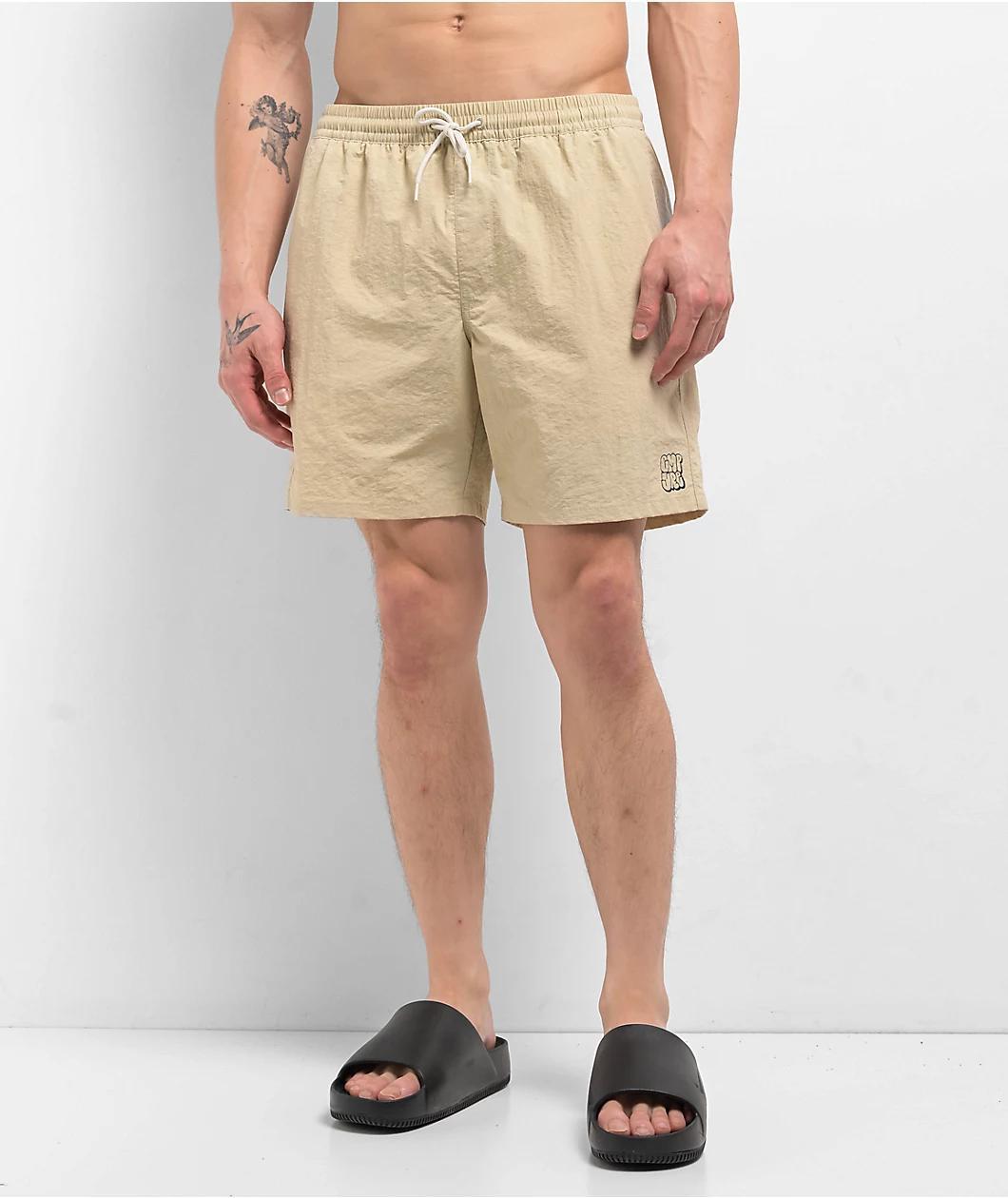 Empyre Squiggle Floater Pink & Yellow Board Shorts Product Image