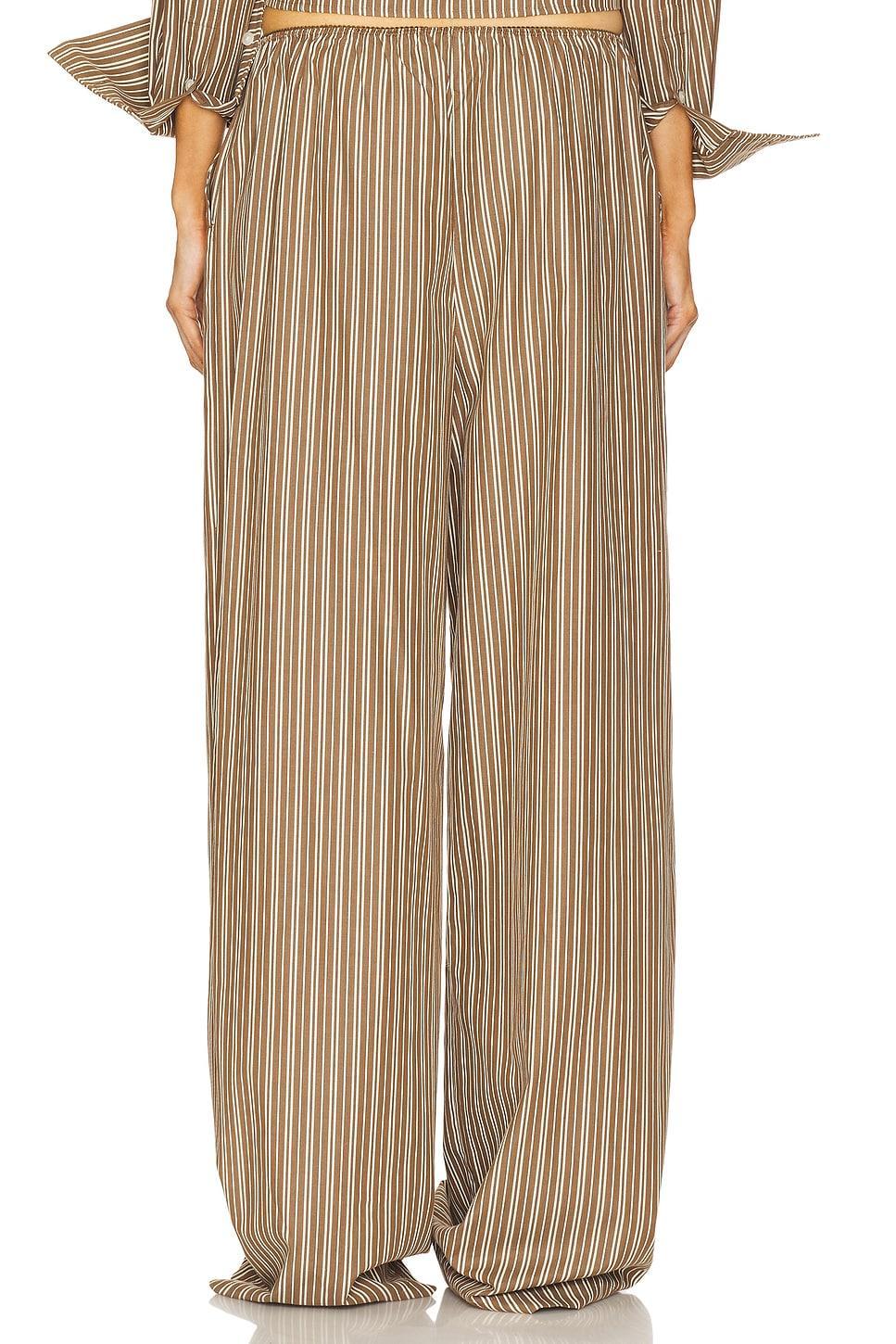 Pinstripe Poplin House Pants Helsa Product Image