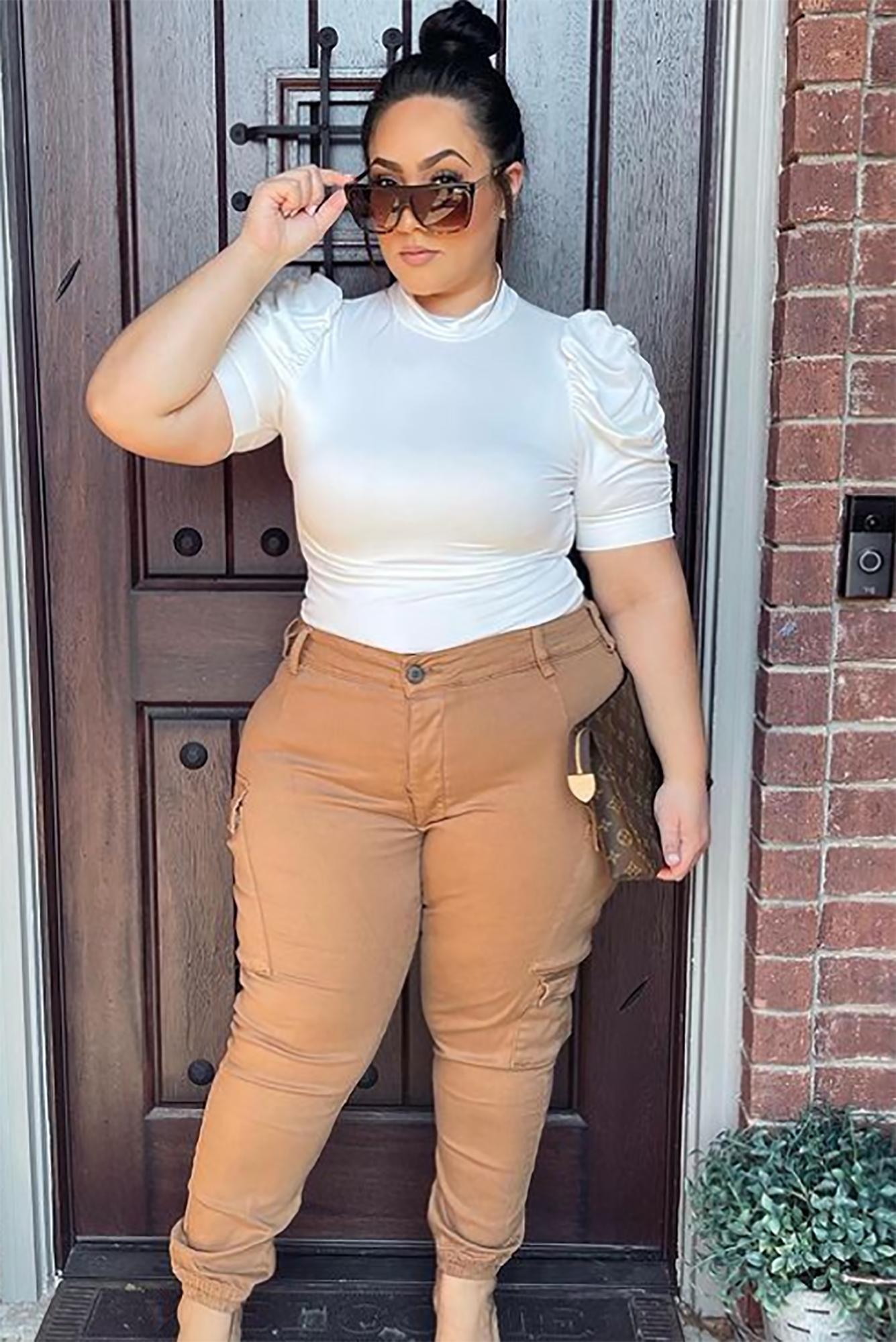 Kalley Cargo Pants - Tan Product Image