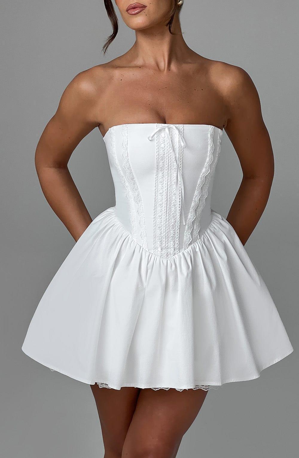 Evie Mini Dress - Ivory Product Image