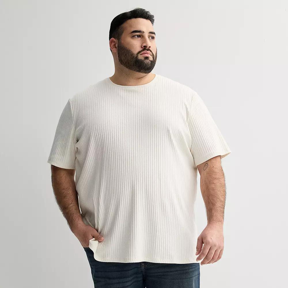 Big & Tall Apt. 9® Textured Tee, Men's, Size: 2XB, White Dahlia Product Image
