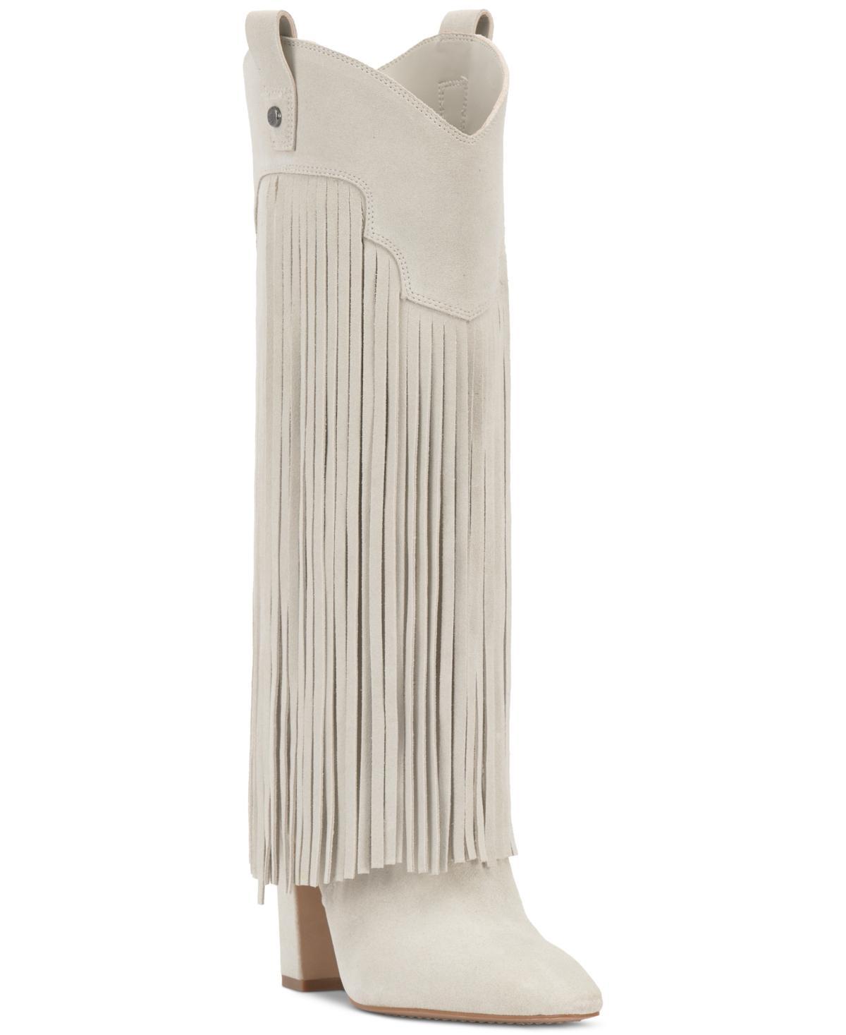 Vince Camuto Womens Shela Fringe Cowboy Boots Product Image