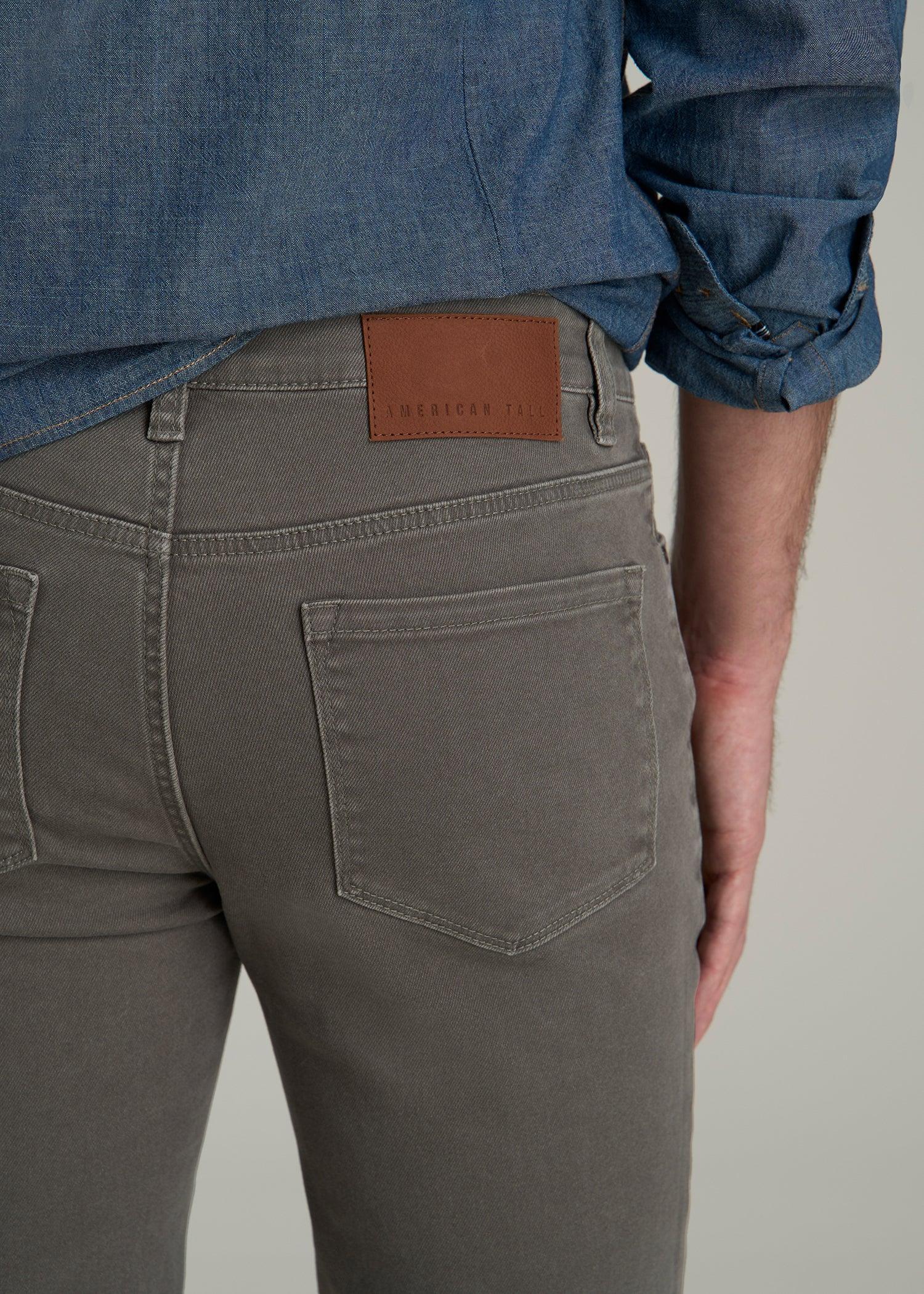 Dylan Slim Fit Colored Jeans for Tall Men in Sage Male Product Image