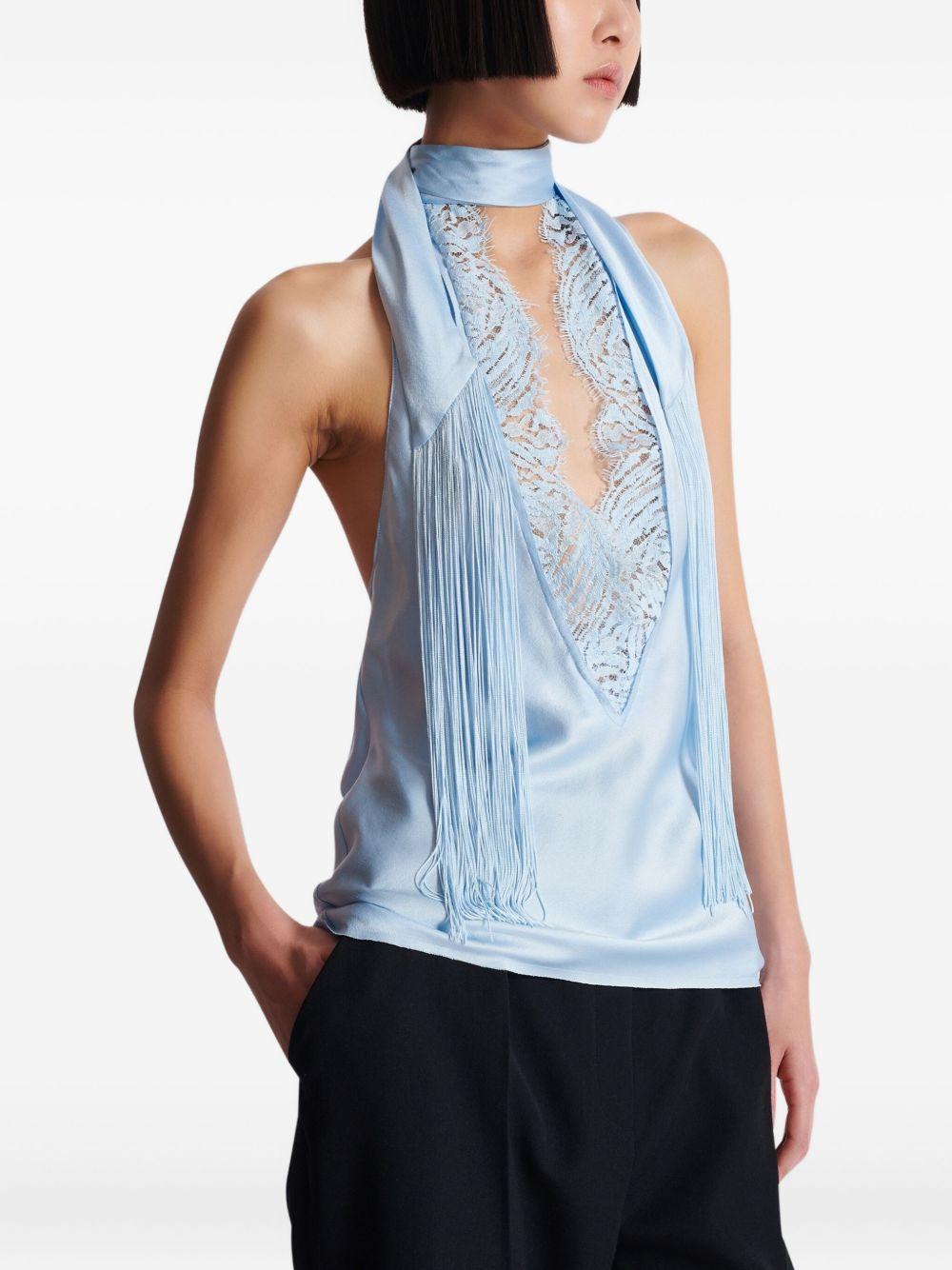 silk halterneck top Product Image