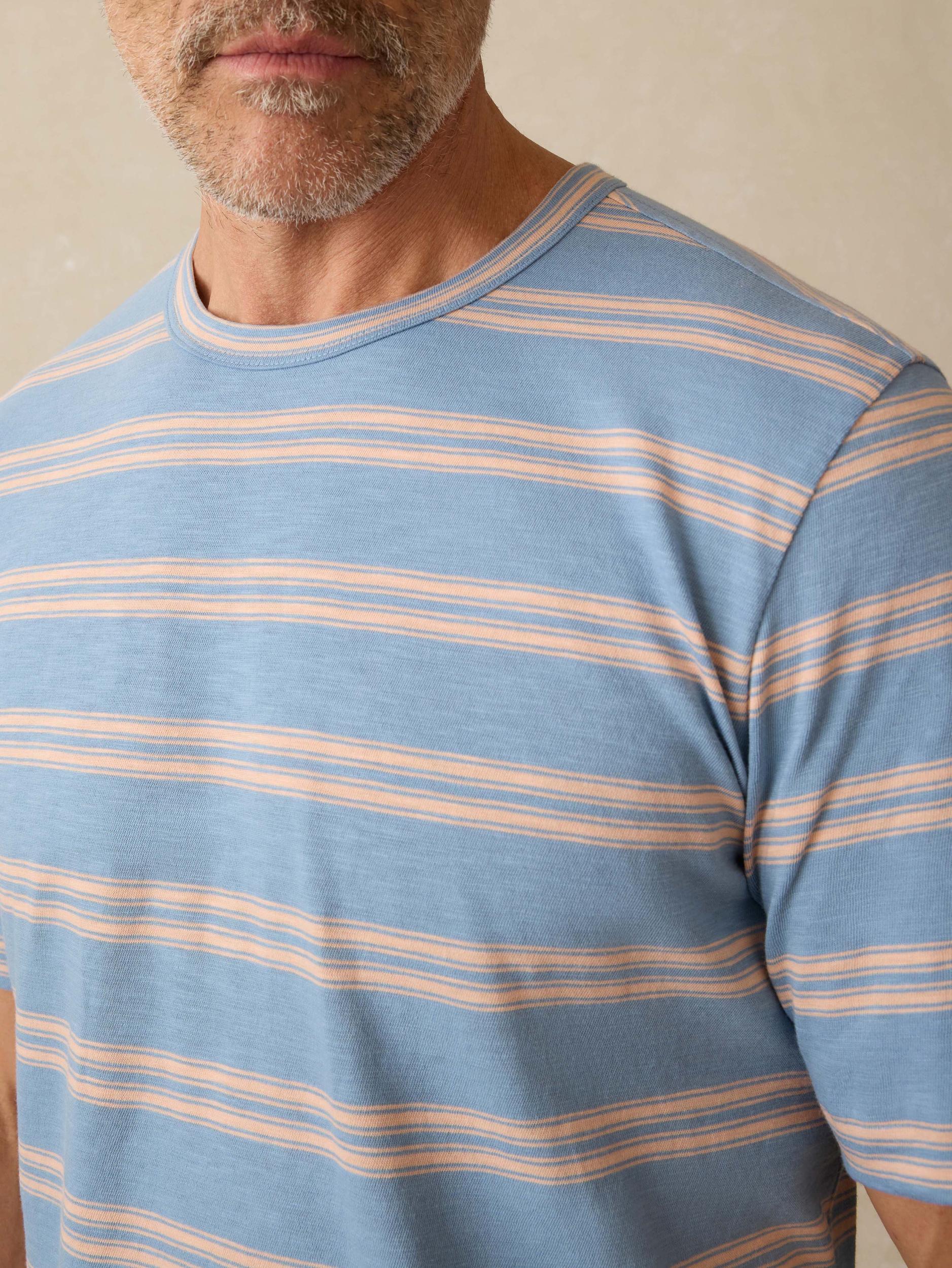 Sunwashed Tee - Coast Coral Stripe Male Product Image