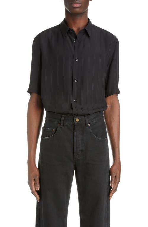 Mens YSL Tonal Striped Dress Shirt Product Image