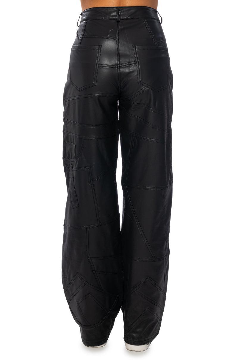 EXTREME STRETCH PATCHWORK WIDE LEG PANT Product Image