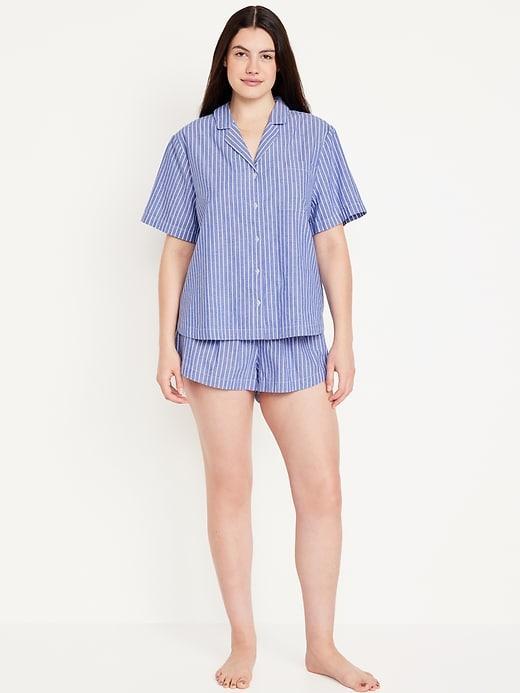 Poplin Pajama Short Set Product Image
