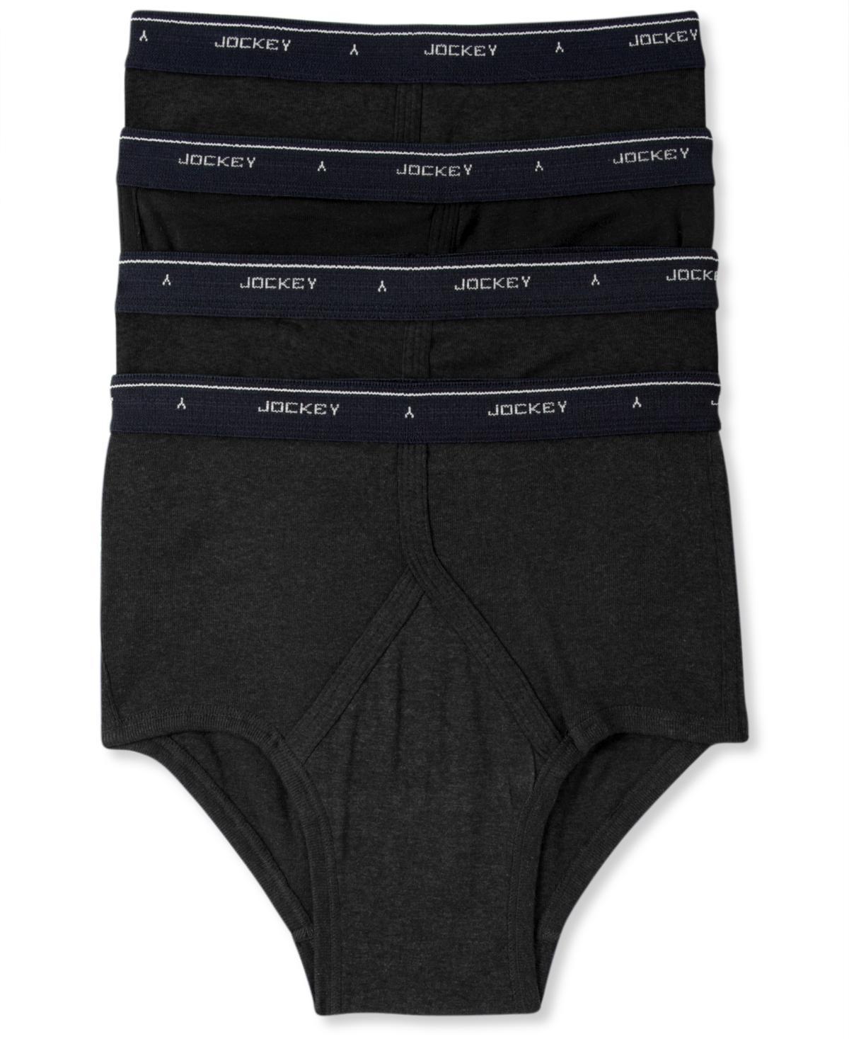 Mens Jockey 4-pack Classic Knit Full-Rise Briefs Product Image