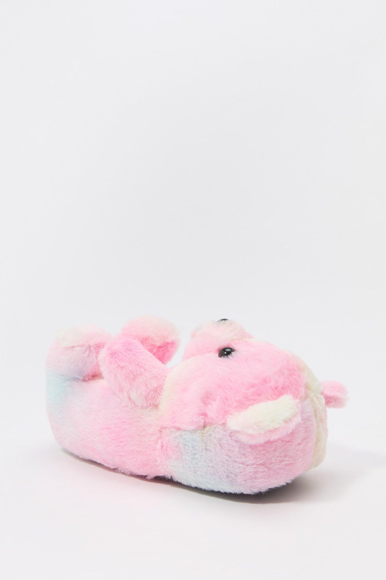 Faux Fur 3D Bear Slippers Female Product Image