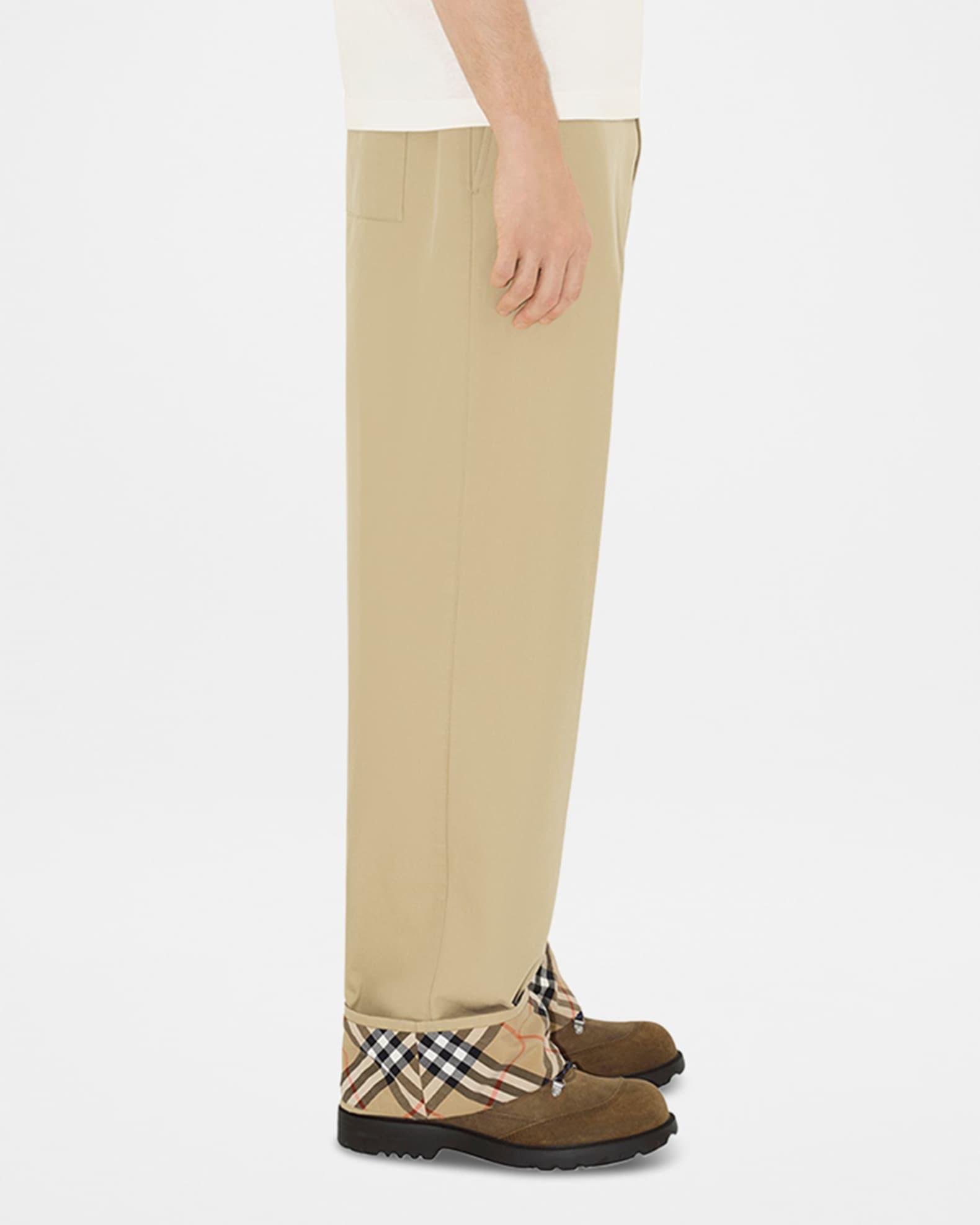 Men's Griffin Check-Cuff Relaxed Fit Trousers Product Image