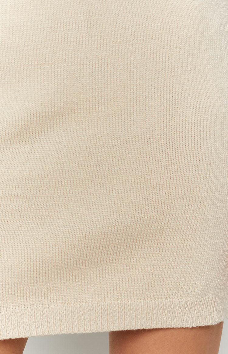Lola Knit Skirt Cream Product Image