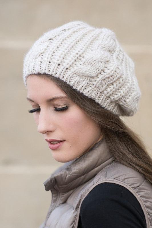 Knit Slouchy Beret Product Image