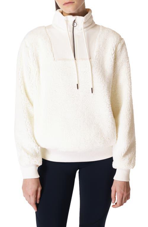Sweaty Betty Sherpa 1/2 Zip Sweatshirt (Lily ) Women's Clothing Product Image