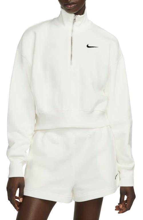 Womens Nike Sportswear Phoenix Fleece 1/2-Zip Cropped Sweatshirt Product Image