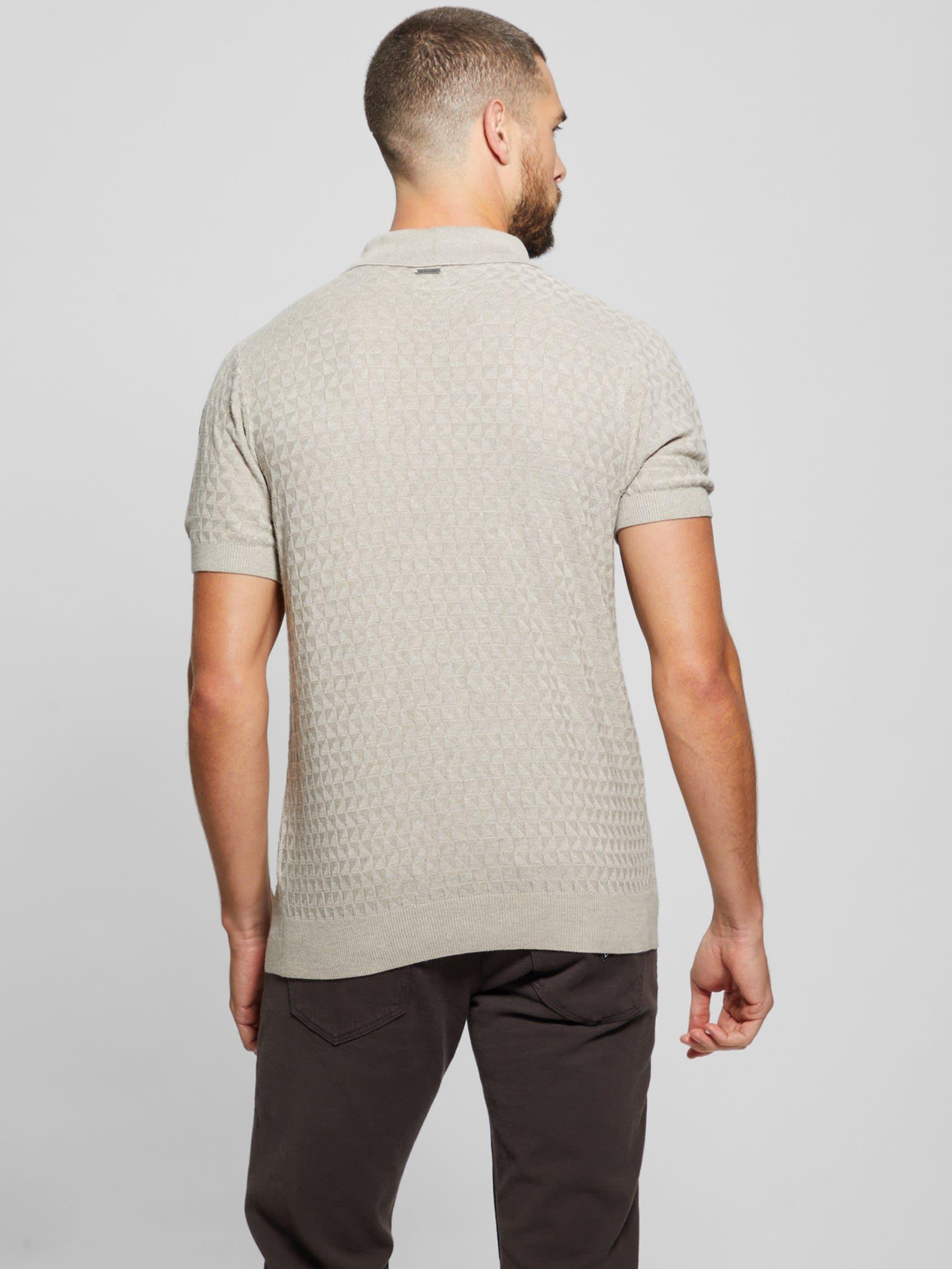 Kyle Checkered Zip Short Sleeve Polo Product Image