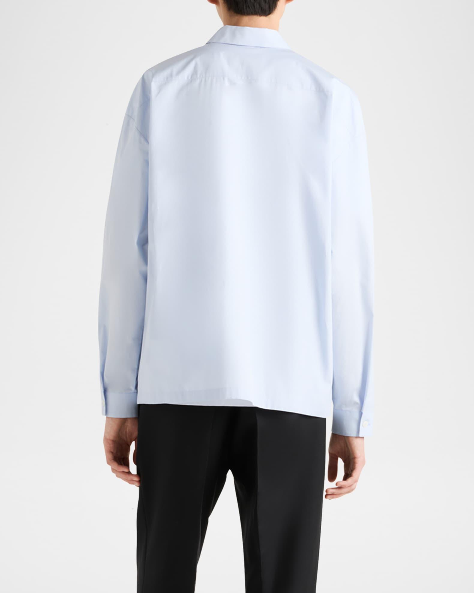 Men's Poplin Zip-Up Overshirt Product Image