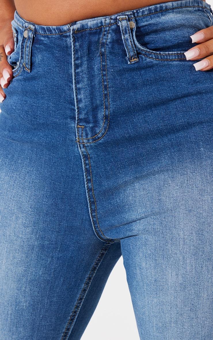 Shape Light Blue Denim Low Rise Flare Jeans Product Image
